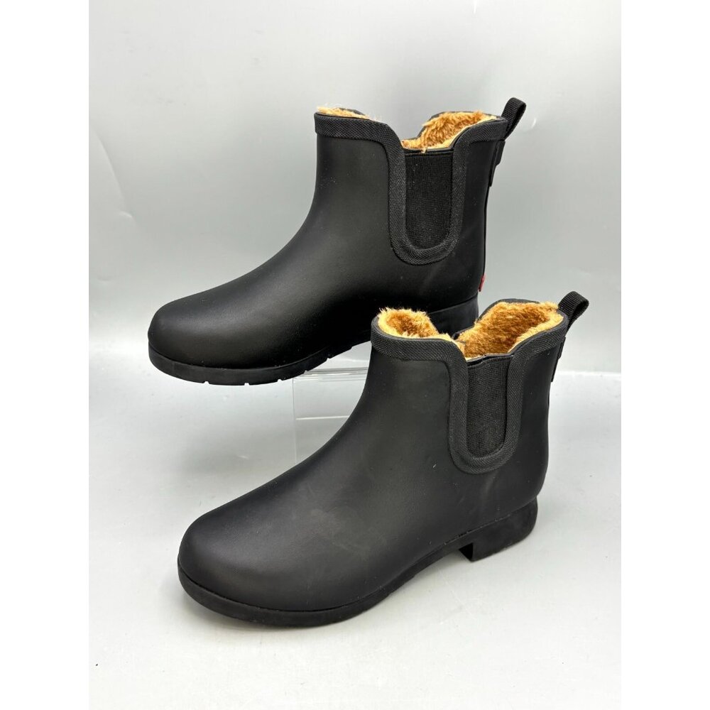 Chooka Delridge Womens Chelsea Rain Boots Sz 8 Black Waterproof Boots C11201531B - Picture 2 of 9